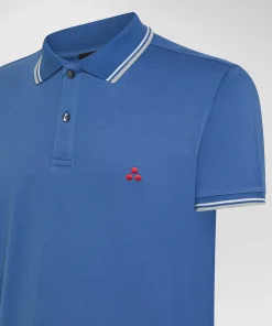 Polo in piqué di cotone stretch