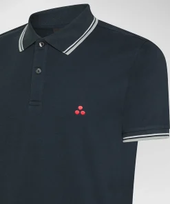 Polo in piqué di cotone stretch