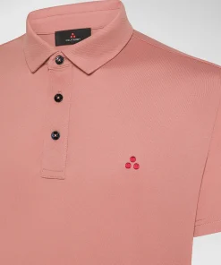 Polo in piqué di cotone stretch