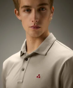 Polo in piqué di cotone stretch
