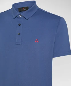 Polo in piqué di cotone stretch