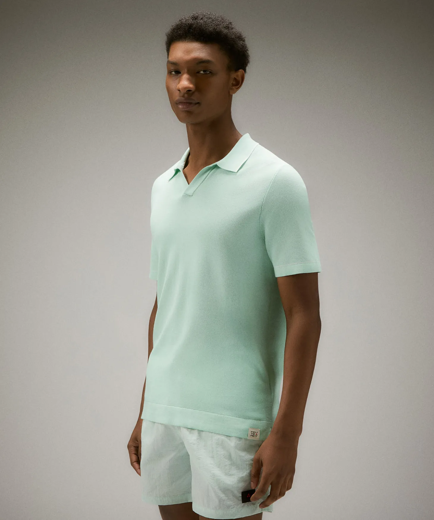 Polo in tricot 100% cotone, in punto piqué