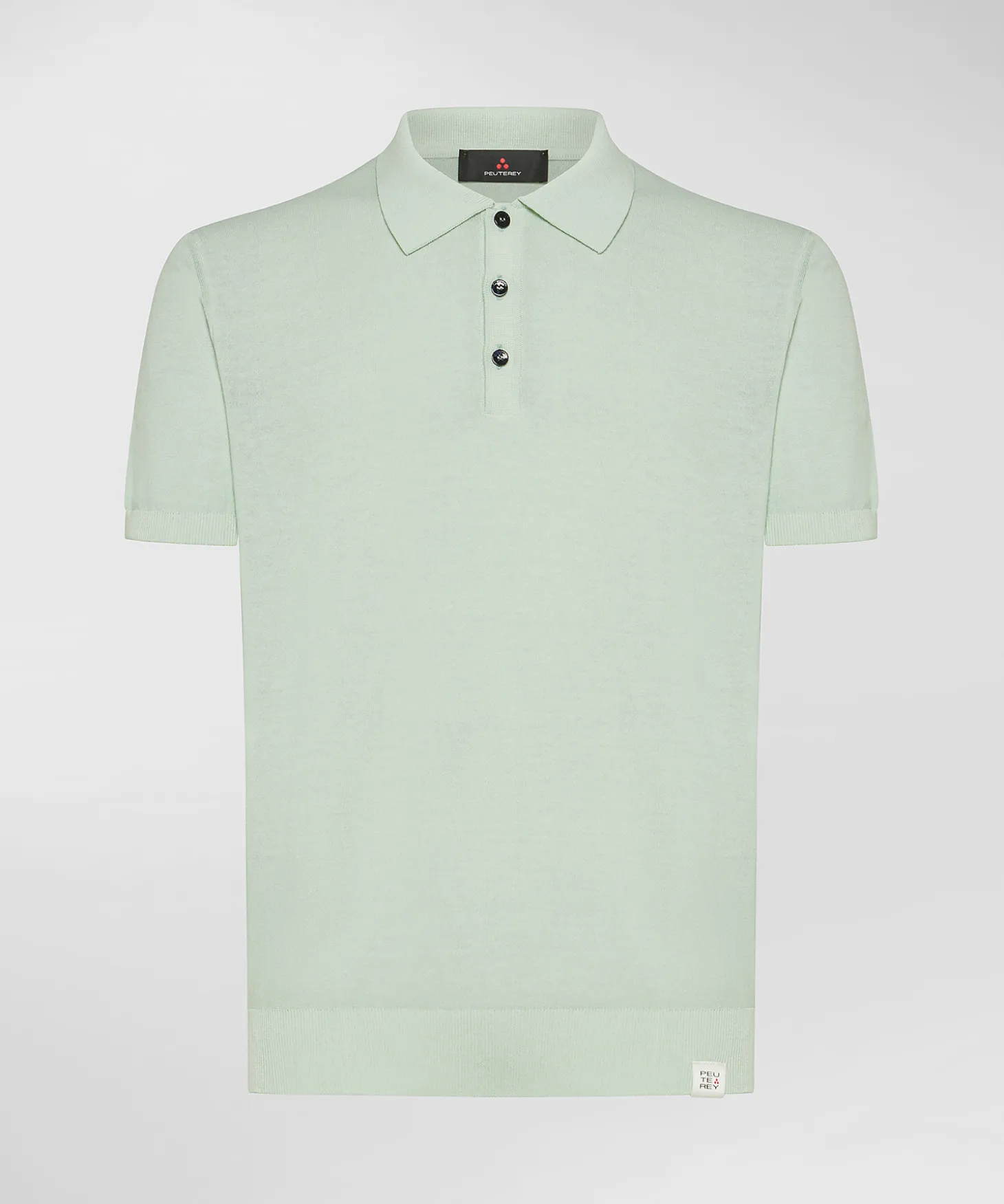 Polo in tricot di cotone tinto capo