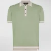 Polo in tricot di cotone con dettagli a contrasto