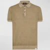 Polo in tricot di cotone tinto capo