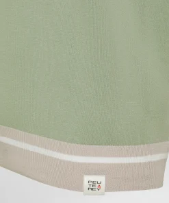 Polo in tricot di cotone con dettagli a contrasto