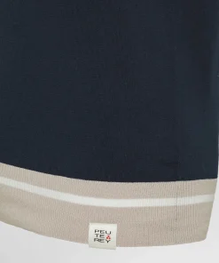 Polo in tricot di cotone con dettagli a contrasto