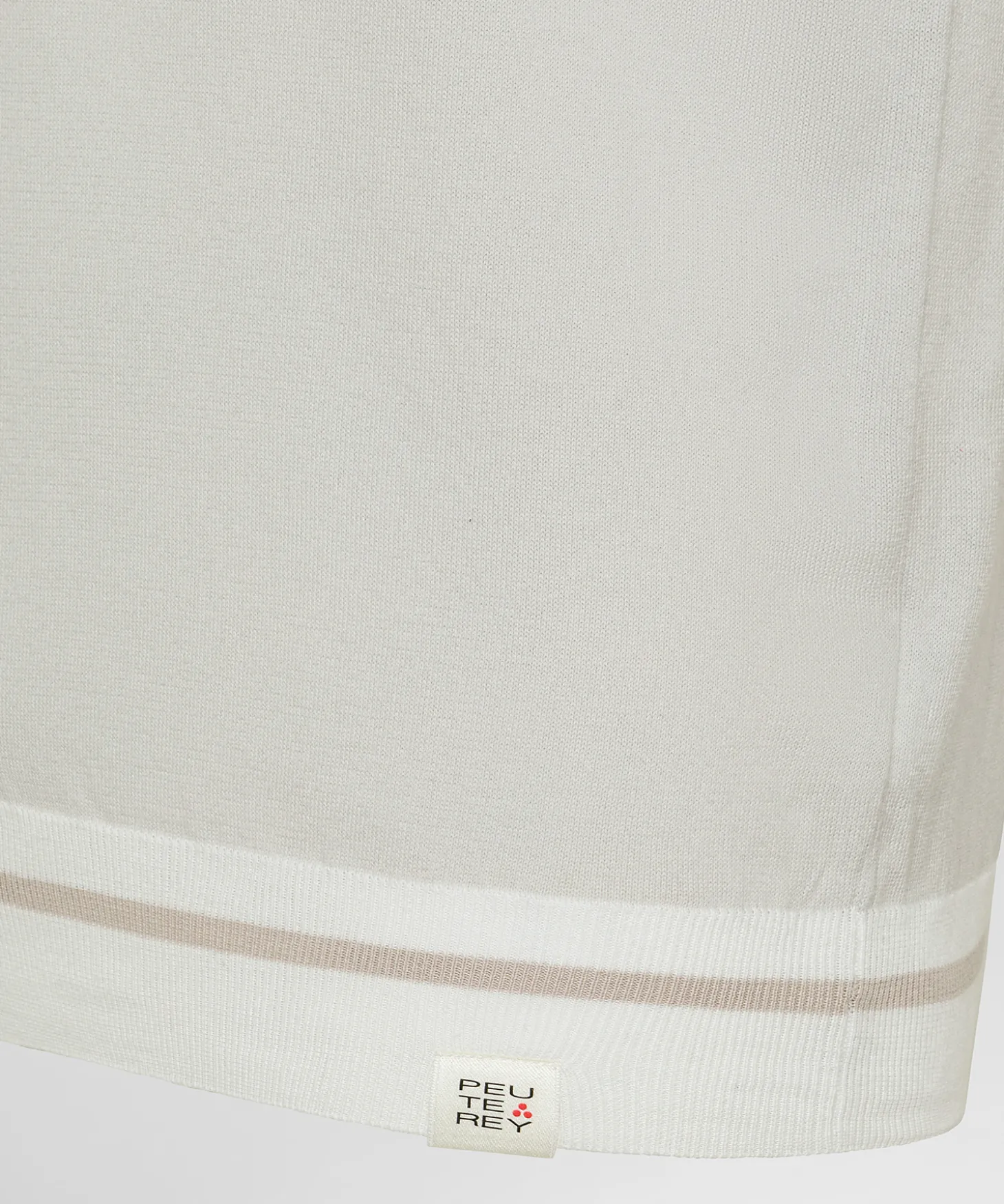Polo in tricot di cotone con dettagli a contrasto