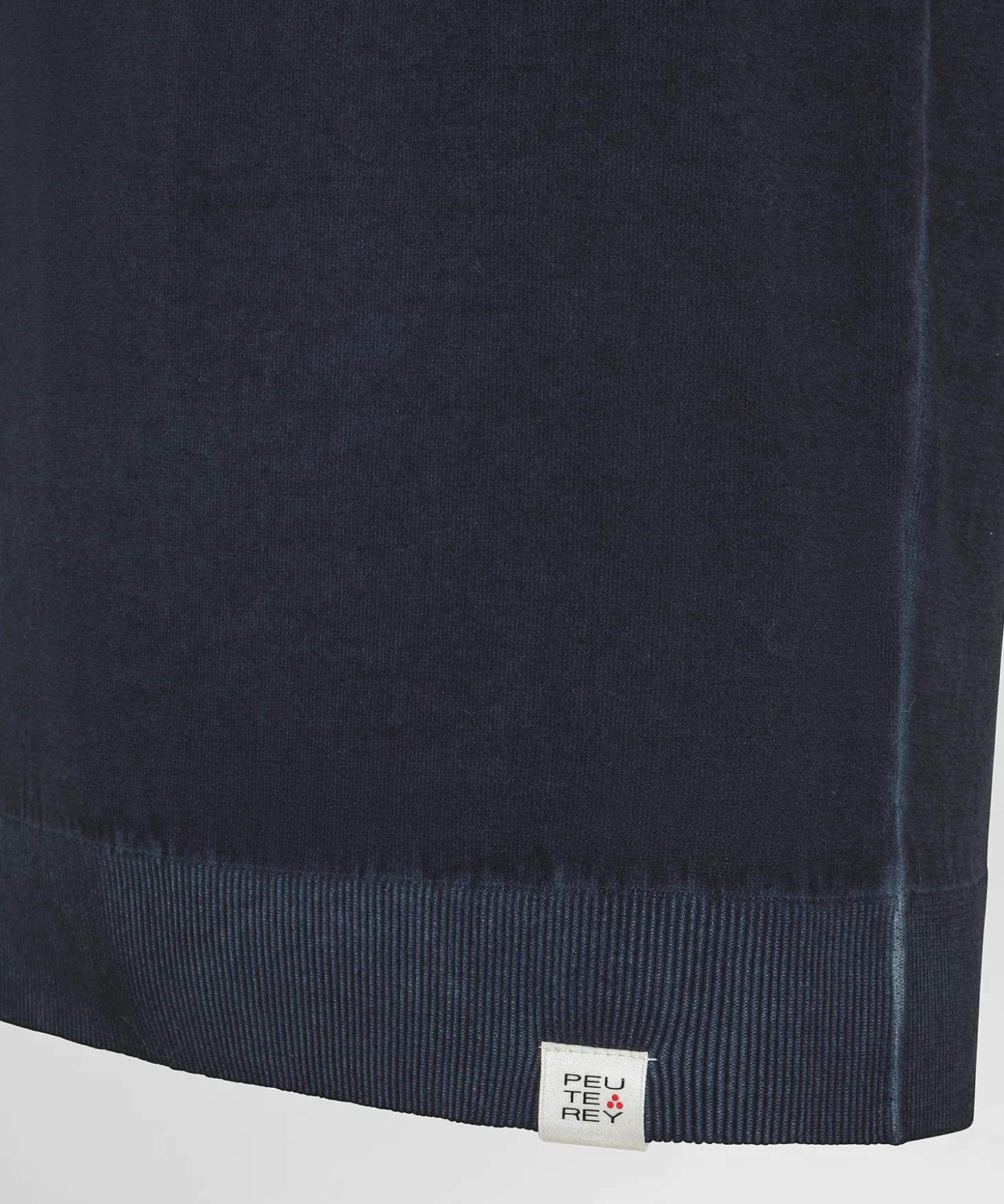Polo in tricot di cotone tinto capo