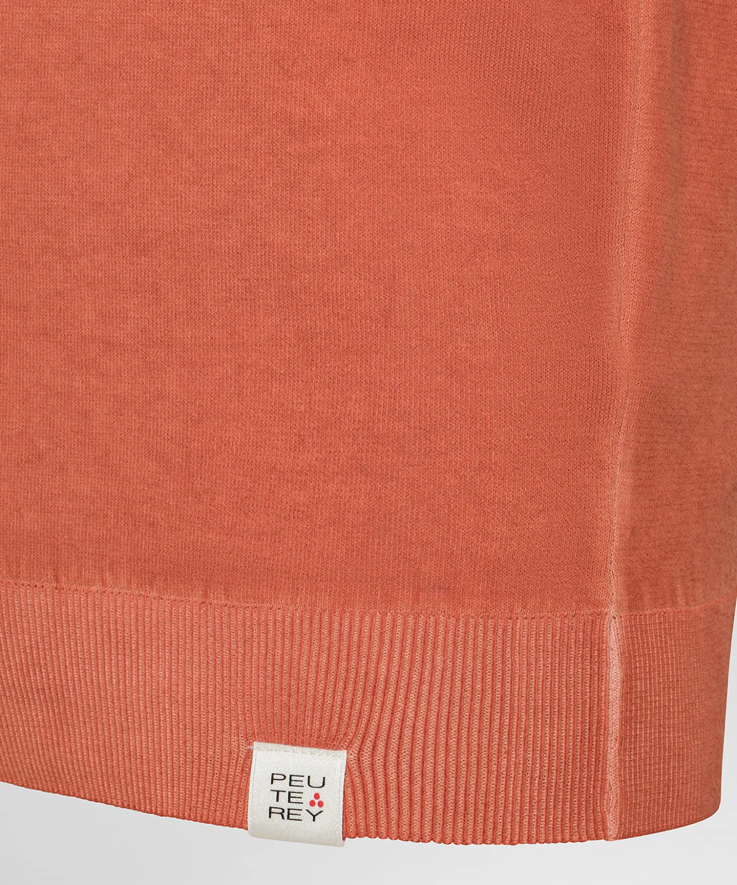 Polo in tricot di cotone tinto capo