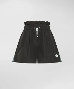Shorts con coulisse e spacchi laterali