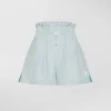 Shorts con coulisse e spacchi laterali