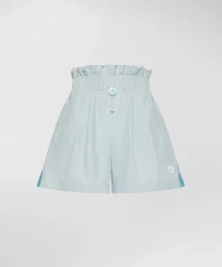 Shorts con coulisse e spacchi laterali