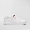Sneaker In Pelle Con Logo Goffrato