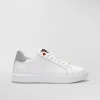 Sneaker In Pelle Con Logo Goffrato
