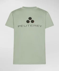 T-shirt con lettering ombreggiato in gomma