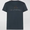 T-shirt con lettering ombreggiato in gomma