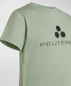 T-shirt con lettering ombreggiato in gomma