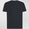 T-shirt con scritta in rilievo