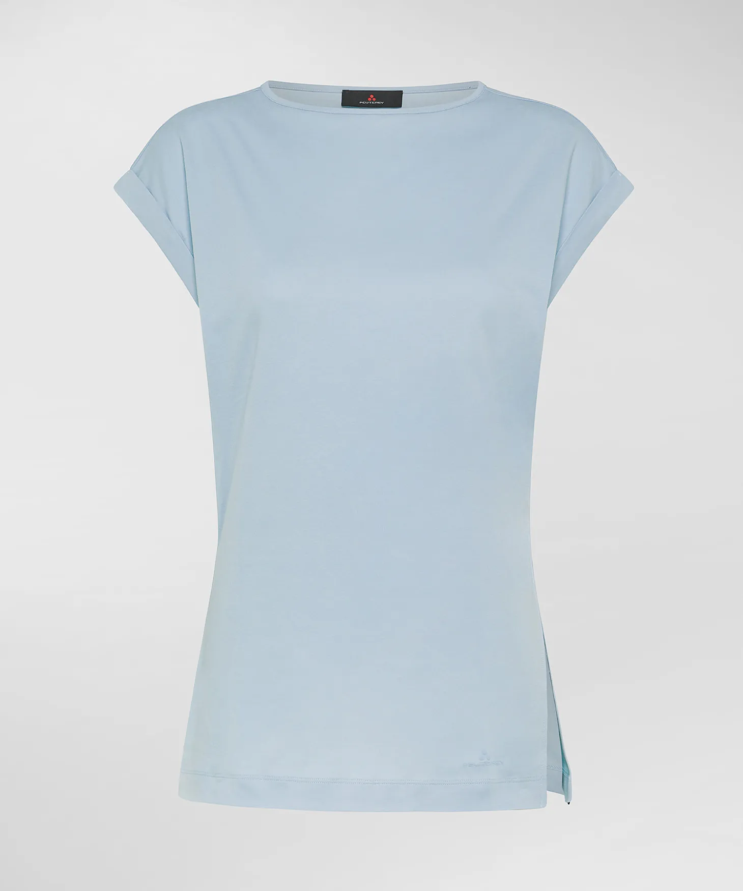 T-shirt con spacco laterale
