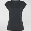 T-shirt con spacco laterale