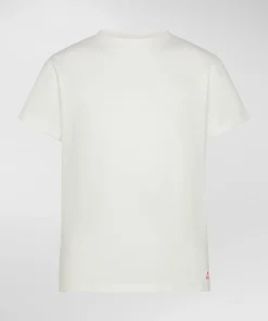T-shirt di cotone con logo ricamato