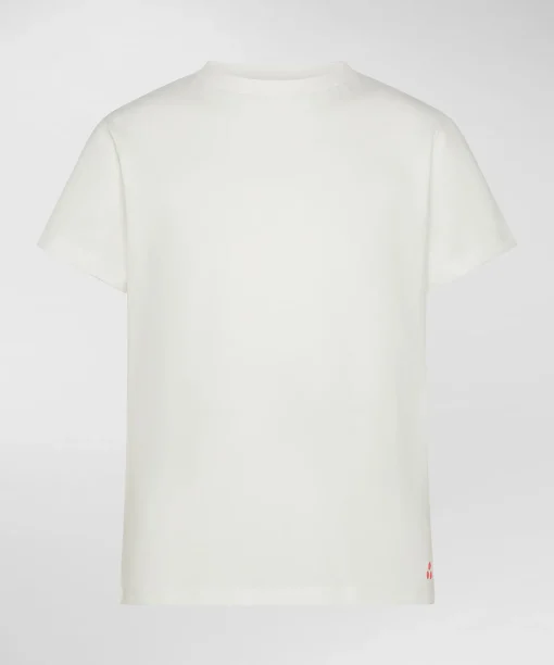 T-shirt di cotone con logo ricamato