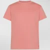T-shirt di cotone con logo ricamato