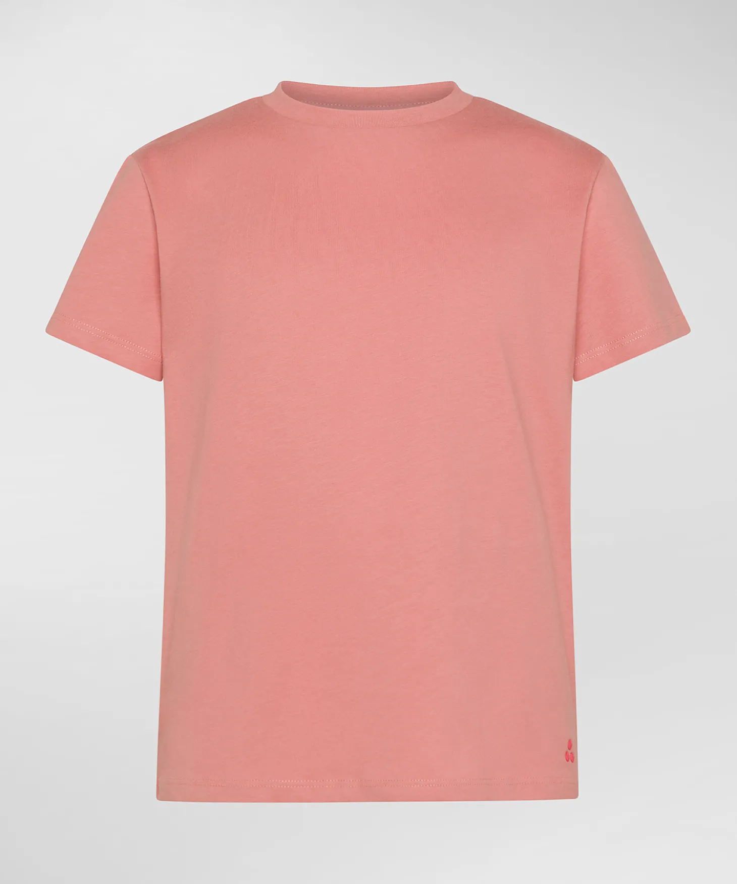 T-shirt di cotone con logo ricamato
