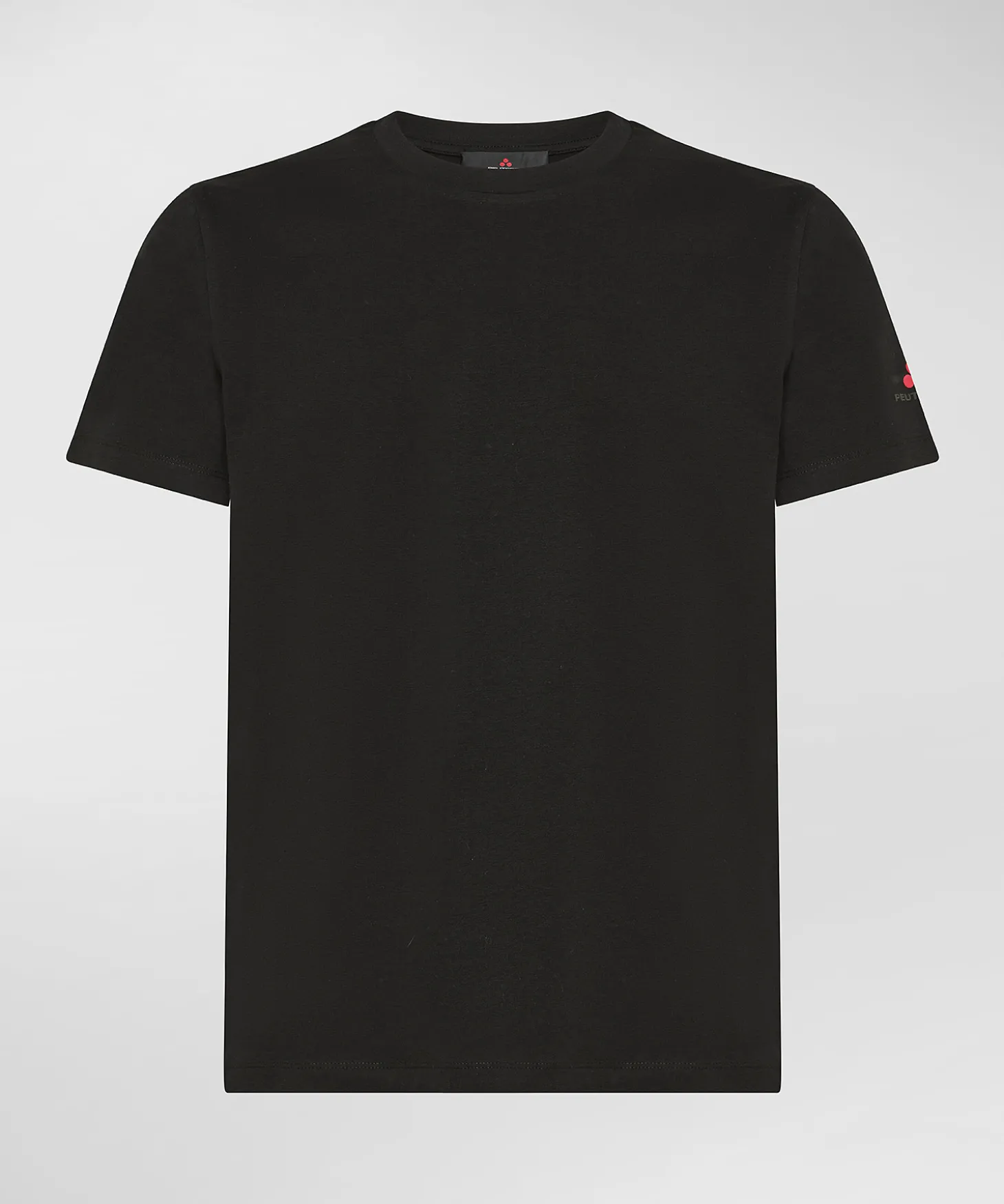 T-shirt in cotone stretch e logo stampato