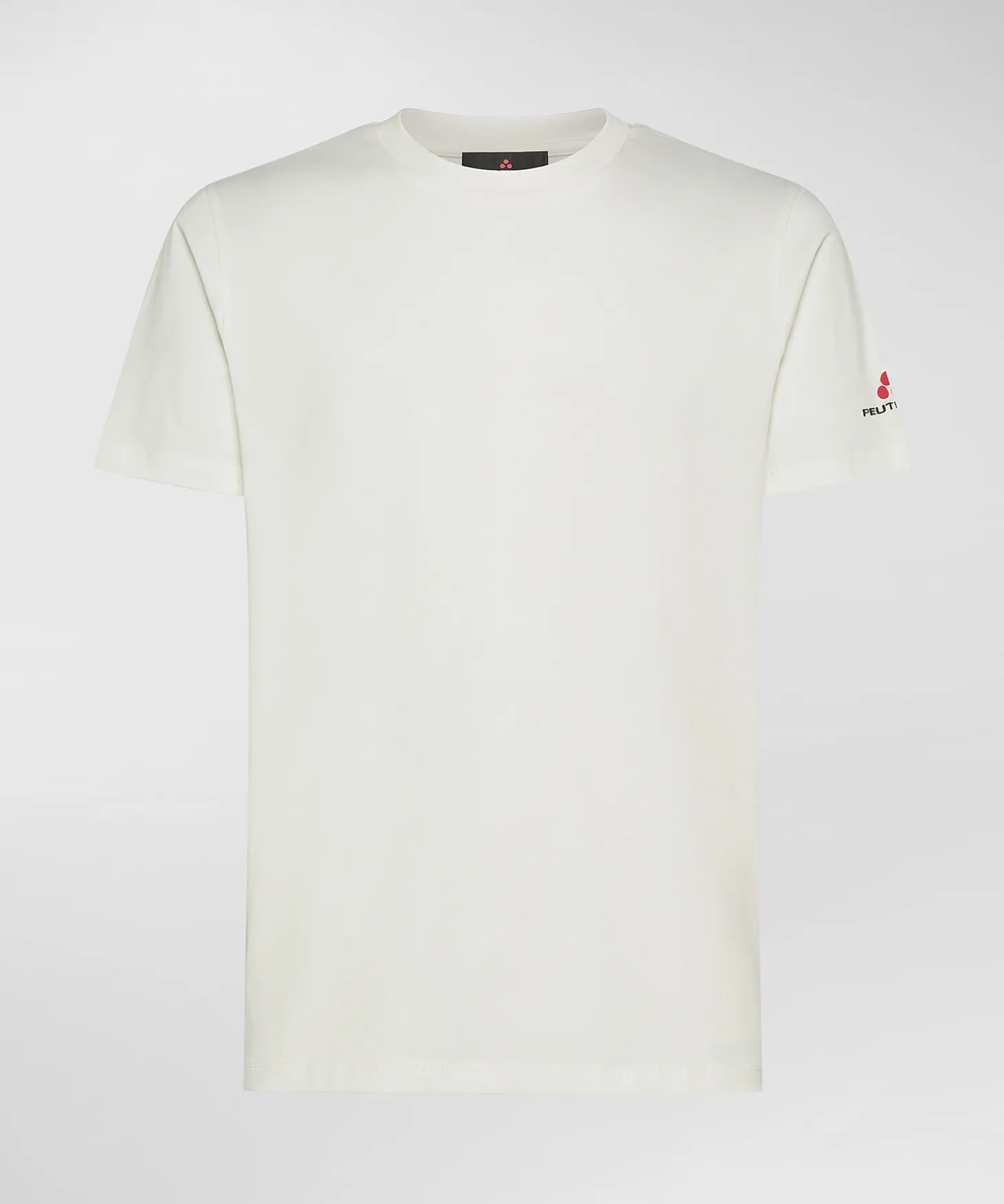 T-shirt in cotone stretch e logo stampato