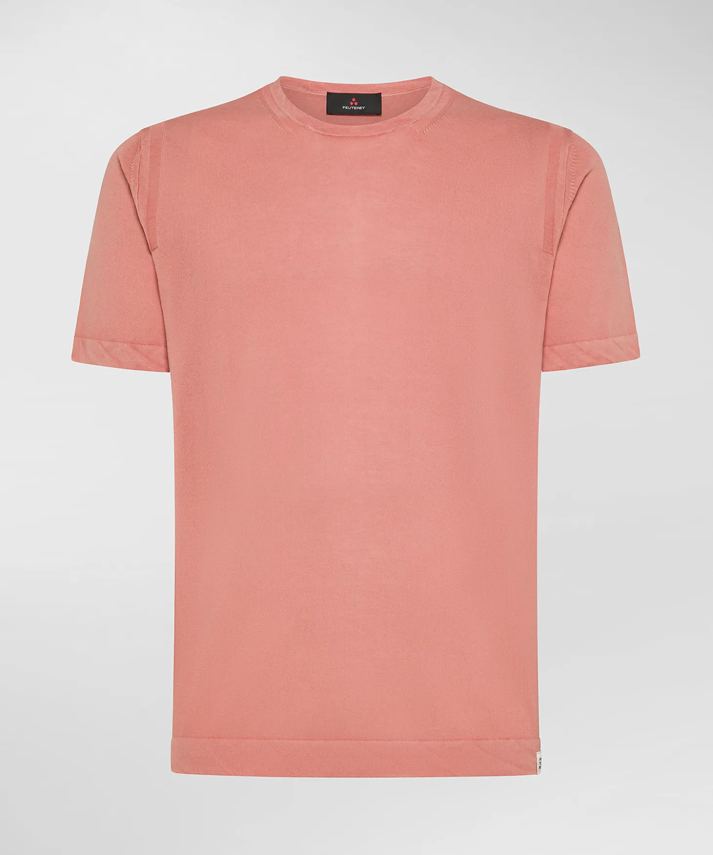 T-shirt in tricot di cotone tinto capo