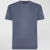 T-shirt in tricot di cotone tinto capo