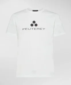 T-shirt logata di cotone