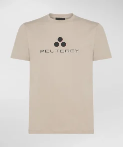 T-shirt logata di cotone
