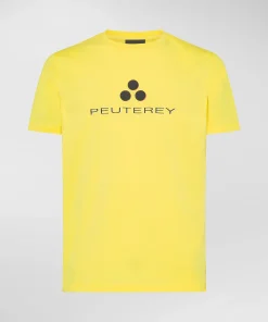 T-shirt logata di cotone